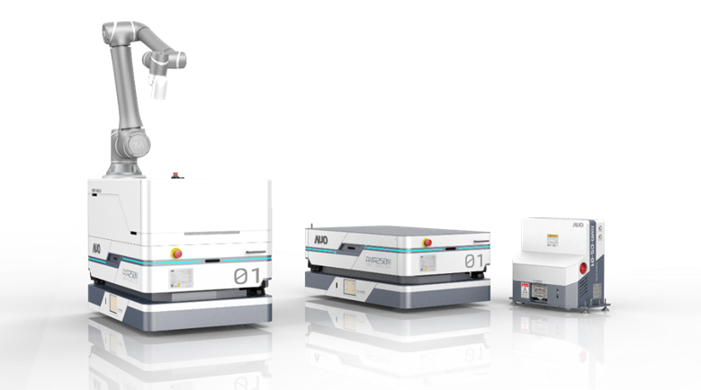 asiagame數位開發的自主式移動機器人（AMR250M），搭配全向輪並結合AI演算法、2D LiDAR、3D攝影機等技術，協助客戶實現產線全自動化